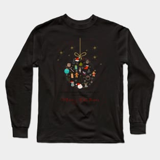 Corporate Postcard Christmas Ornament English version Long Sleeve T-Shirt